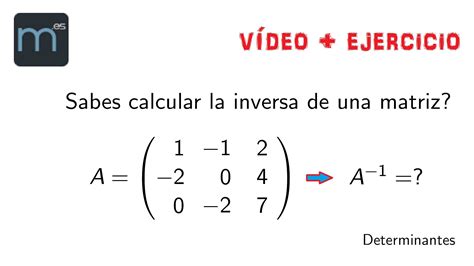 matriz inversa - función inversa